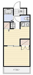 エスペランサ上島 1DKの間取図画像