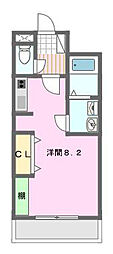 フレッシュタウンSUGIMOTO ワンルームの間取図画像