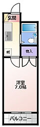 神田パレス 1Kの間取図画像