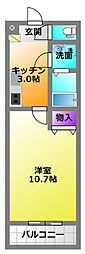 スマートピア布橋 1Kの間取図画像