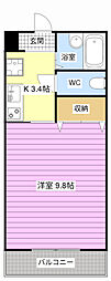 ESPOIR 1Kの間取図画像