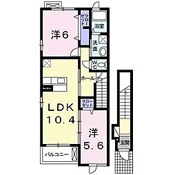 メゾン・ド・オニヨン 2LDKの間取図画像