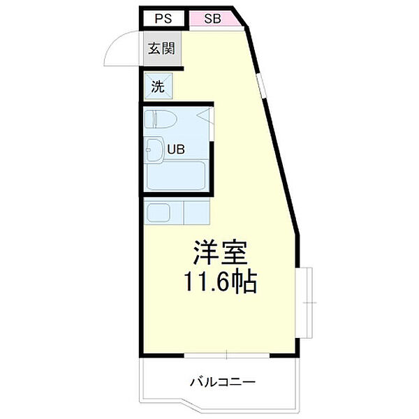 アップル第1マンション 306｜静岡県浜松市中央区植松町(賃貸マンション1R・3階・24.02㎡)の写真 その2