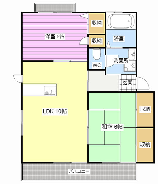 リバティーベル A101｜静岡県浜松市中央区茄子町(賃貸アパート2LDK・1階・50.41㎡)の写真 その2