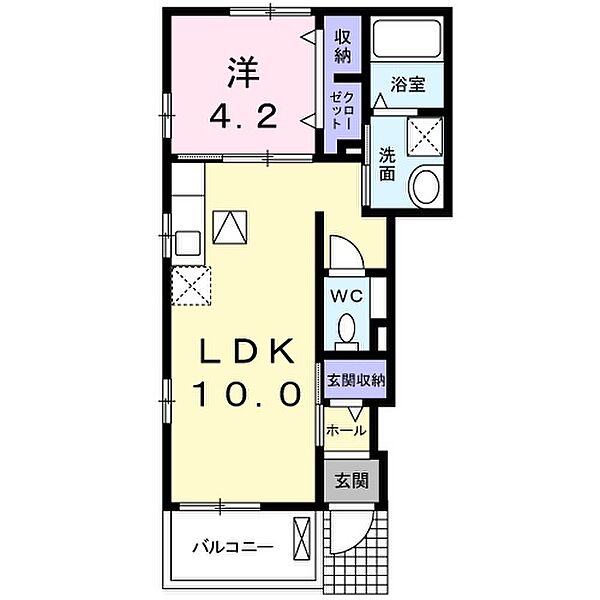 ソレイユ 101｜静岡県浜松市中央区半田山３丁目(賃貸アパート1LDK・1階・37.76㎡)の写真 その2