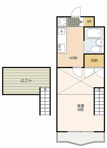 コナビック上西 4Ｇ｜静岡県浜松市中央区上西町(賃貸マンション1K・4階・22.60㎡)の写真 その2