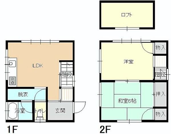 村田貸家 ｜静岡県浜松市中央区十軒町(賃貸一戸建2LDK・1階・63.18㎡)の写真 その2