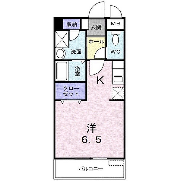 ドムス・セレーネ 202｜静岡県浜松市中央区早出町(賃貸アパート1K・2階・26.49㎡)の写真 その2