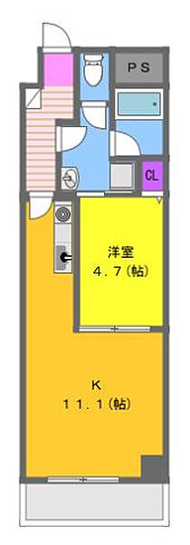 サウスコート 606｜静岡県浜松市中央区海老塚１丁目(賃貸マンション1LDK・6階・37.40㎡)の写真 その2