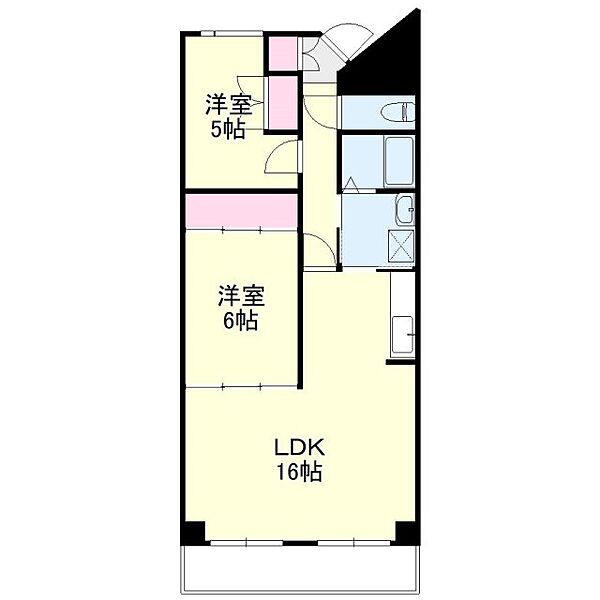 シティプレイス 704｜静岡県浜松市中央区元浜町(賃貸マンション2LDK・7階・60.93㎡)の写真 その2