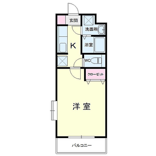 クランマーク 201｜静岡県浜松市中央区助信町(賃貸マンション1K・2階・25.92㎡)の写真 その2