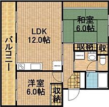 グリーンハイツ萩丘A 205 ｜ 静岡県浜松市中央区萩丘２丁目（賃貸マンション2LDK・2階・54.09㎡） その2