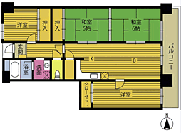 サンライズ若草1303号室 13階