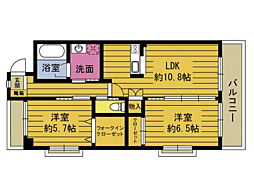 RINT7 2LDKの間取図画像