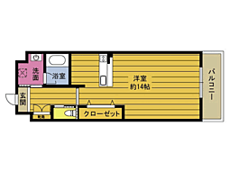 RINT7 1Kの間取図画像