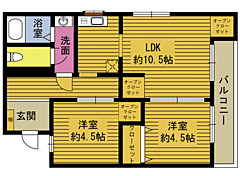 物件の間取り