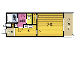 シティハイツまりも 1Kの間取図画像