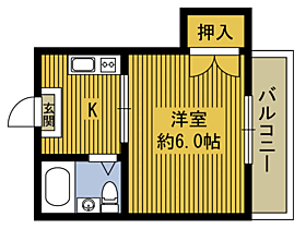 コーポ植木 206 ｜ 大分県別府市桜ケ丘（賃貸マンション1K・2階・19.00㎡） その2