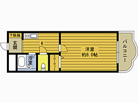 メリヴェール泉 307 ｜ 大分県別府市大字内竈（賃貸マンション1K・3階・25.51㎡） その2