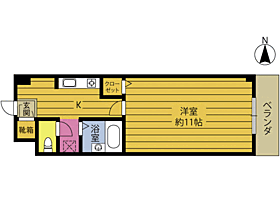 エンゼルハイツ楼苑 703 ｜ 大分県別府市中須賀東町（賃貸マンション1K・7階・28.92㎡） その2