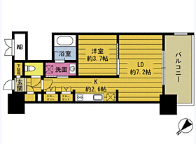 ＲＪＲプレシア大分駅前 1206 ｜ 大分県大分市要町（賃貸マンション1LDK・12階・34.12㎡） その2