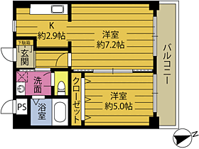 エスペランサシュトウ 202 ｜ 大分県大分市東大道１丁目（賃貸マンション1LDK・2階・37.12㎡） その2