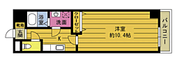 プリメーラコート神志那 1Kの間取図画像