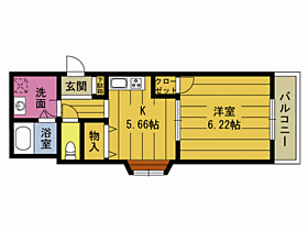 カトルカールＡ 301 ｜ 大分県大分市萩原３丁目（賃貸マンション1DK・3階・31.98㎡） その2