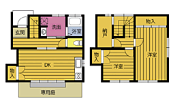 和荘 2LDKの間取図画像