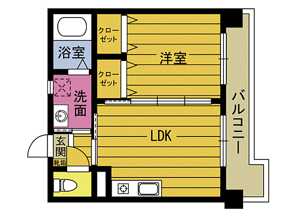 セレブコート八幡 201｜大分県大分市大字八幡大久保(賃貸マンション1DK・2階・29.40㎡)の写真 その2