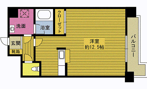 カーサＰ4 201｜大分県大分市寿町(賃貸マンション1R・2階・33.82㎡)の写真 その2