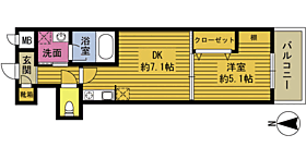 ＲＥＳＣＯ長浜 114 ｜ 大分県大分市長浜町３丁目（賃貸マンション1DK・1階・30.44㎡） その2