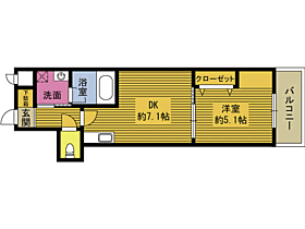 レスコ中島参番館WEST 404 ｜ 大分県大分市中島中央３丁目（賃貸マンション1DK・4階・30.90㎡） その2