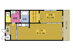 SungraceCovo 1LDKの間取図画像