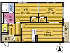 物件の間取り