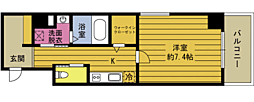 CREACOURTNAKASHIMA 1SKの間取図画像