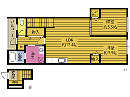 間取図画像 1LDK