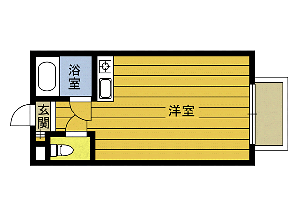 第3アパート戸次 303｜大分県大分市大字中戸次(賃貸アパート1R・2階・23.40㎡)の写真 その2