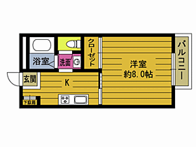 レジデンスおしの A201 ｜ 大分県大分市大字鴛野（賃貸アパート1K・2階・27.08㎡） その2