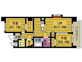 アディαNeo 601 ｜ 大分県大分市大字荏隈庄の原2-4-2（賃貸マンション2LDK・6階・72.14㎡） その2