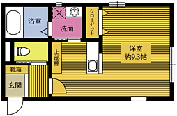 スカイメゾン旦野原 ワンルームの間取図画像