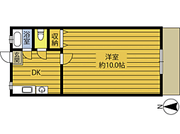 伸光ビル 1DKの間取図画像