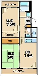 メゾン石田 2DKの間取図画像