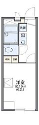 レオパレス向日葵 1Kの間取図画像
