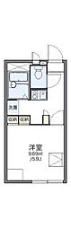 レオパレスラッキーハイムT 1Kの間取図画像