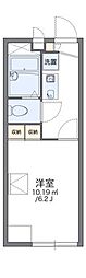 レオパレスグランTRN 1Kの間取図画像