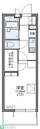 レオパレスSR311 1Kの間取図画像