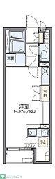 レオネクストアヴェンティーノ ワンルームの間取図画像