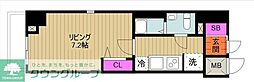 N-stageIsehara2 1Kの間取図画像