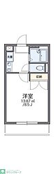 レオパレスシャローム 1Kの間取図画像